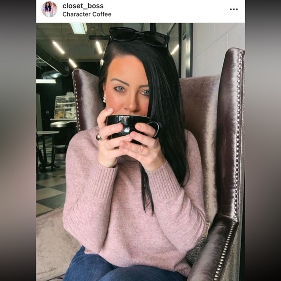 Old Navy Mauve Cowl Neck Oversized Sweater Oversized sz Small - Picture 6 of 8